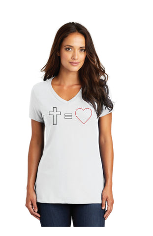 Cross Equals Love Women T-Shirt